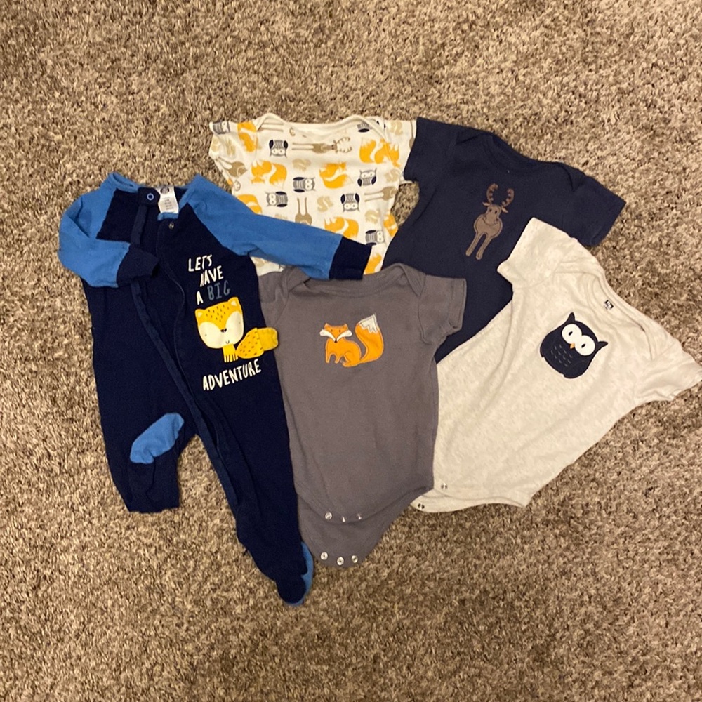 Small bundle of baby boy 6-9 month onesies
